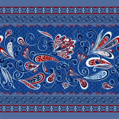 Kusursuz klasik sınırlar. Geleneksel Doğu tarzı, süs çiçekleri. Tasarım kartı, davetiye, broşür, kitap, dergi için süs eşyası.