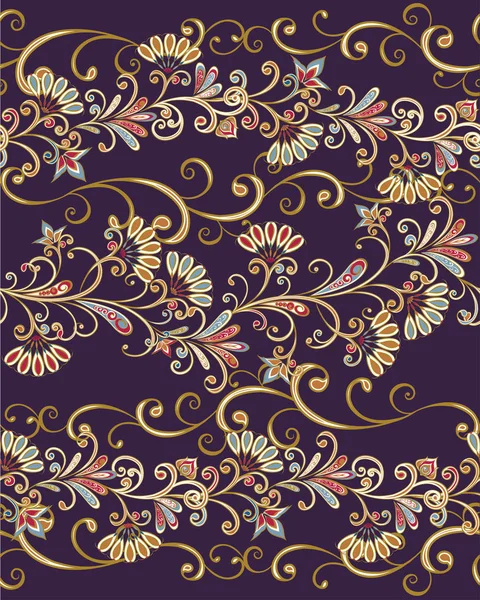 Kusursuz klasik sınırlar. Geleneksel Doğu tarzı, süs çiçekleri. Tasarım kartı, davetiye, broşür, kitap, dergi için süs eşyası.