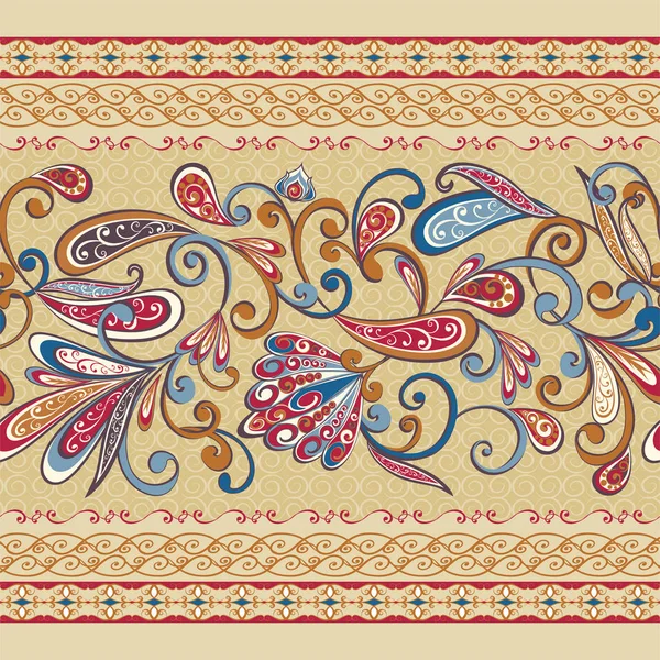 Kusursuz klasik sınırlar. Geleneksel Doğu tarzı, süs çiçekleri. Tasarım kartı, davetiye, broşür, kitap, dergi için süs eşyası.