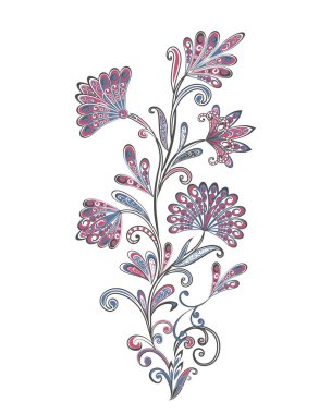 Fantastik buket. Arka planda etnik geleneksel tarzı.