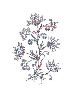 Fantastik buket. Arka planda etnik geleneksel tarzı.