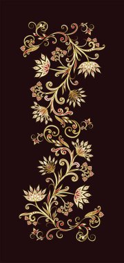 Fantastik buket. Arka planda etnik geleneksel tarzı.