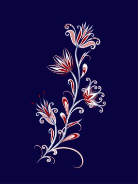 Fantastik buket. Arka planda etnik geleneksel tarzı.