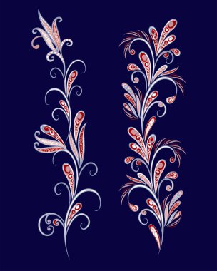 Fantastik buket. Arka planda etnik geleneksel tarzı.