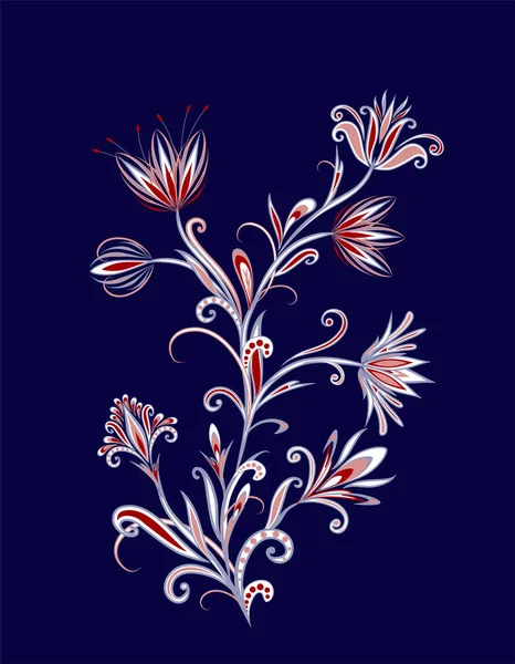 Fantastik buket. Arka planda etnik geleneksel tarzı.