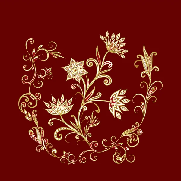 Fantastik buket. Arka planda etnik geleneksel tarzı.