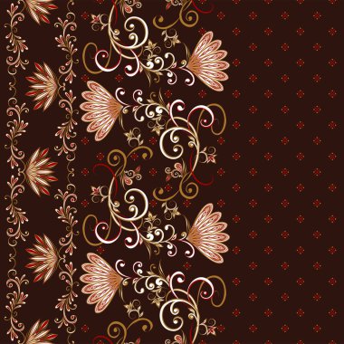 Kusursuz klasik sınırlar. Geleneksel Doğu tarzı, süs çiçekleri. Tasarım kartı, davetiye, broşür, kitap, dergi için süs eşyası.