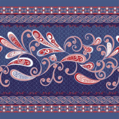 Kusursuz klasik sınırlar. Geleneksel Doğu tarzı, süs çiçekleri. Tasarım kartı, davetiye, broşür, kitap, dergi için süs eşyası.