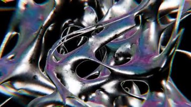 Fantezi krometip fütüristik y2k döngülü tasarım arka planı tasarımı