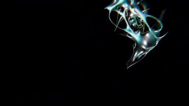 Yatay krome tipi fütüristik y2k döngüsü tasarımı Arkaplan