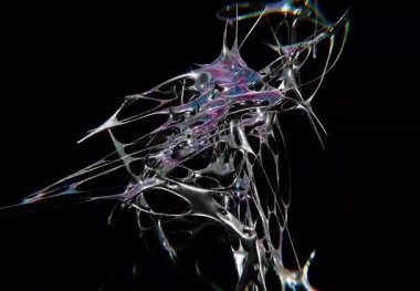 Zarif krometip gelecekçi y2k döngülü tasarım elemanının tasarımı