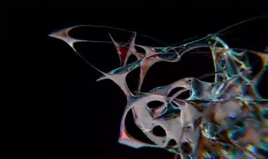 Psychedelic Chrometype fütüristik y2k döngüsü tasarımı Arkaplan