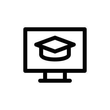 Eğitim simgesi vektör illüstrasyonu