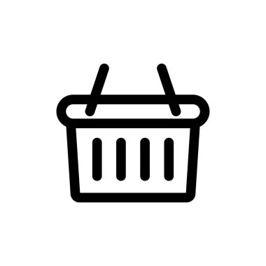 alışveriş simgesi vektör illüstrasyonu