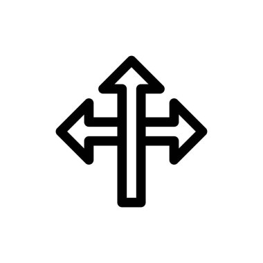 yön ikonu vektör illüstrasyonu