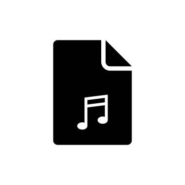 Müzik simgesi vektör illüstrasyonu
