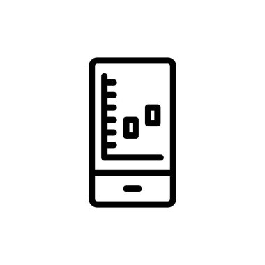 grafik ikonu vektör illüstrasyonu