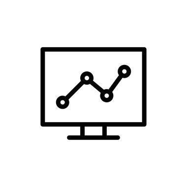 grafik ikonu vektör illüstrasyonu