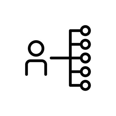 yönetim simgesi vektör illüstrasyonu