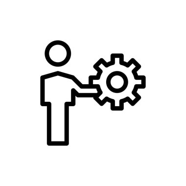 yönetim simgesi vektör illüstrasyonu