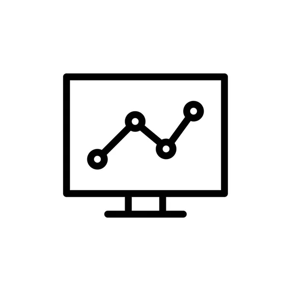 Gráfico Ícone Ilustração Vetorial —  Vetores de Stock