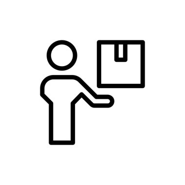 lojistik ikon vektör illüstrasyonu