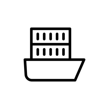 lojistik ikon vektör illüstrasyonu