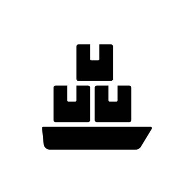 lojistik ikon vektör illüstrasyonu