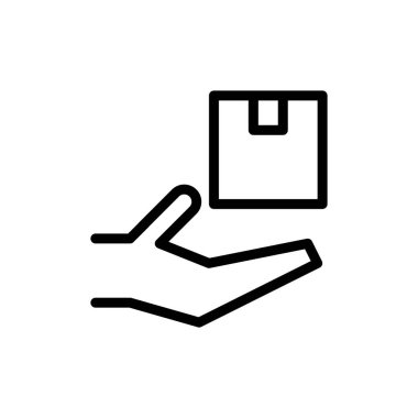 lojistik ikon vektör illüstrasyonu