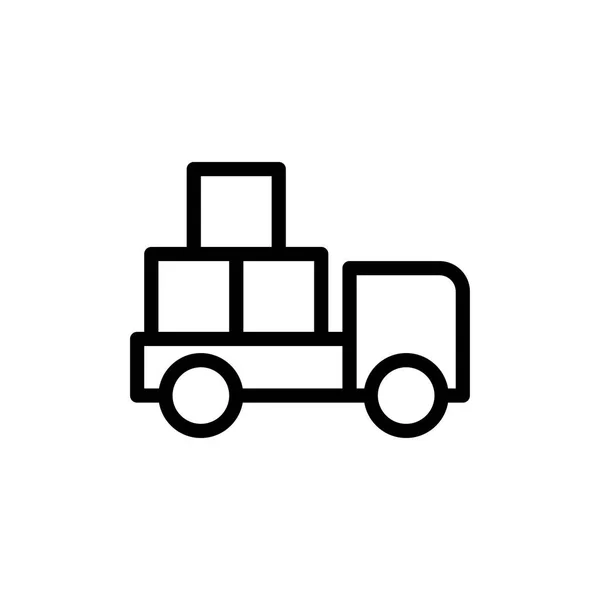Illustrazione Vettoriale Icona Logistica — Vettoriale Stock