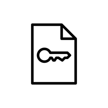 anahtar kelime simge vektör çizim