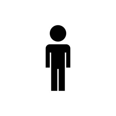 man simgesi vektör illüstrasyonu