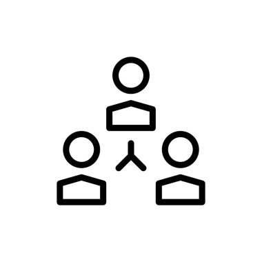 Takım çalışması simgesi vektör illüstrasyonu