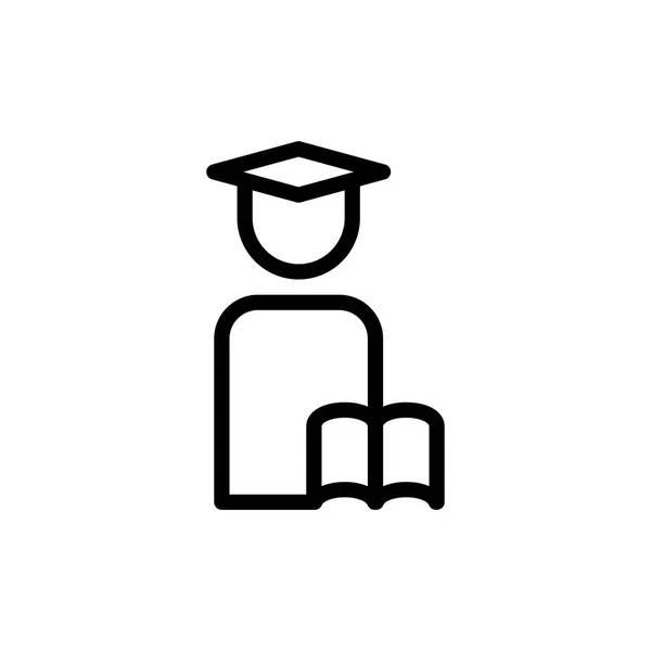 Student Icon Vector Illustration — Stock Vector