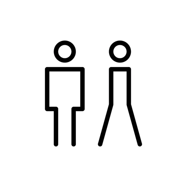 Toilette Symbol Vektor Illustration — Stockvektor