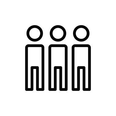 insanlar simge vektör illüstrasyonu