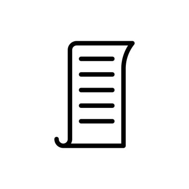 Alış irsaliyesi simge vektör çizim