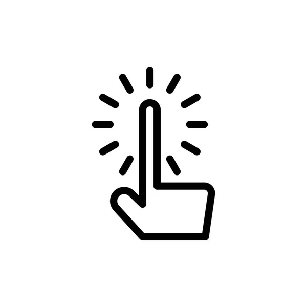 Klik Pictogram Vectorillustratie — Stockvector