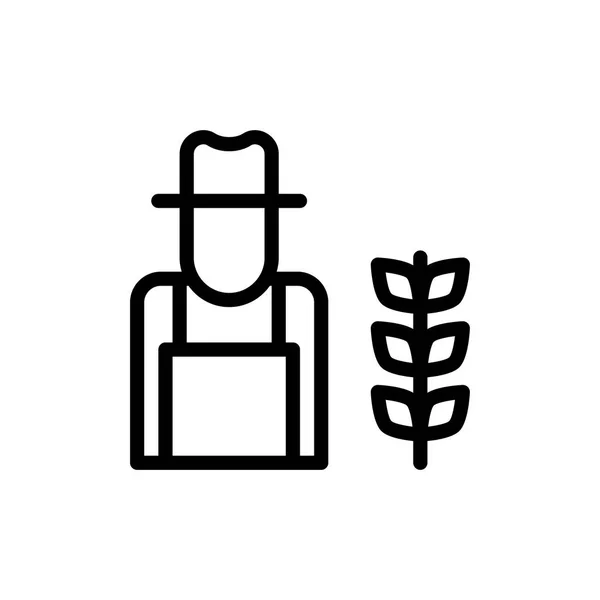 農家のアイコンベクトル図 — ストックベクタ