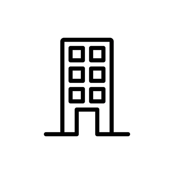 Gebäude Icon Vektor Illustration — Stockvektor