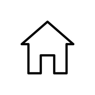 Ev simgesi vektör illüstrasyonu