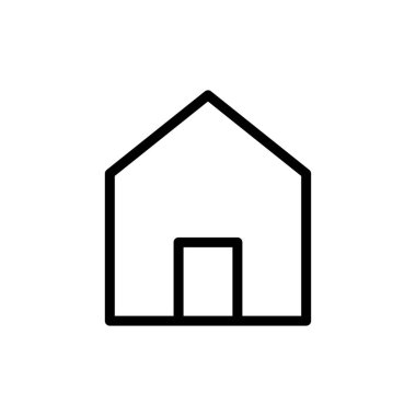 Ev simgesi vektör illüstrasyonu