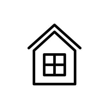 Ev simgesi vektör illüstrasyonu