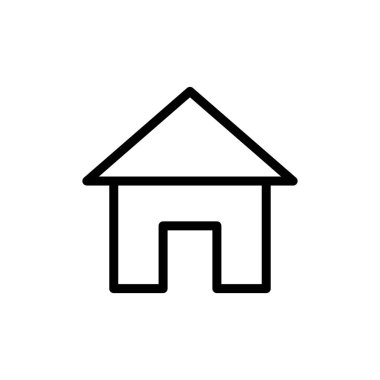 Ev simgesi vektör illüstrasyonu