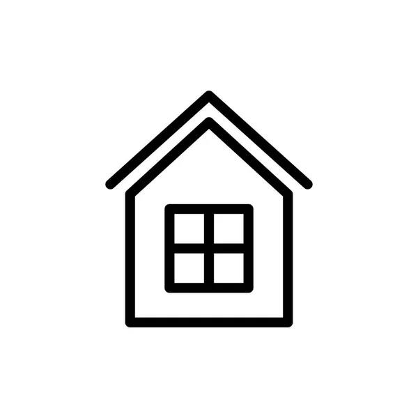 Home Icona Vettoriale Illustrazione — Vettoriale Stock