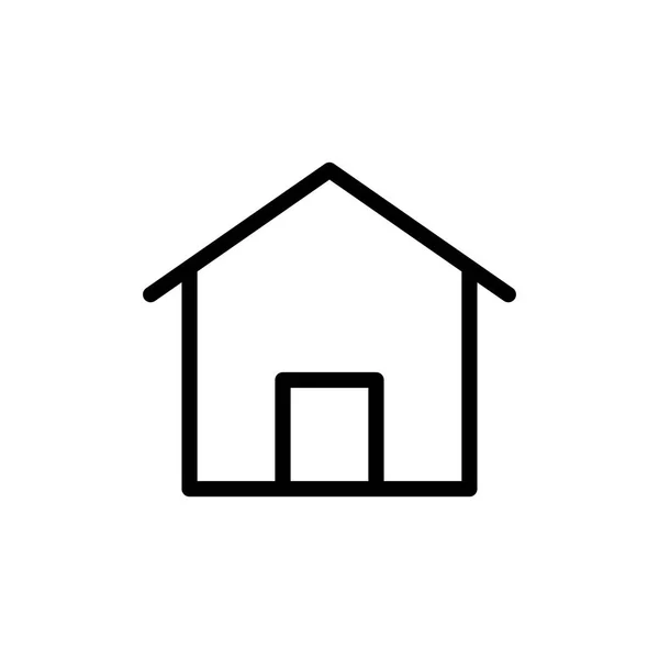 Home Icona Vettoriale Illustrazione — Vettoriale Stock
