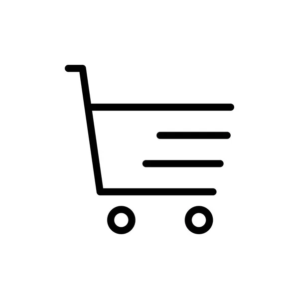 Carrinho Compras Icon Vector — Vetor de Stock