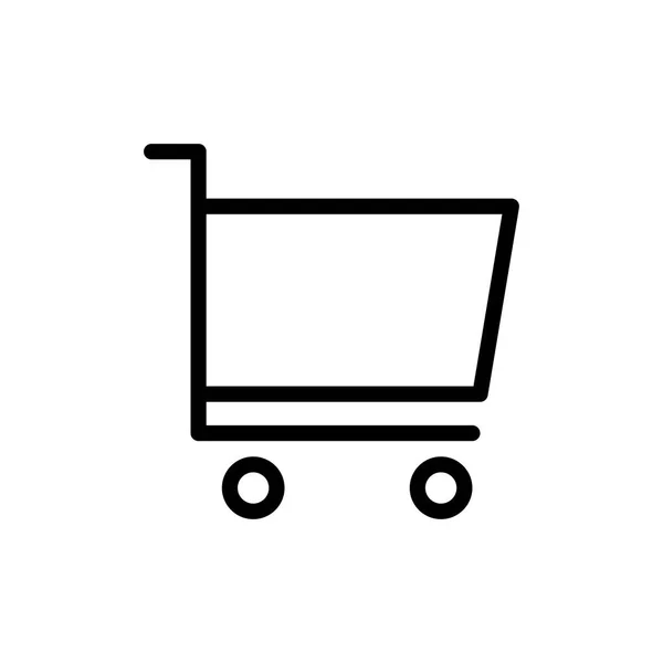 ショッピングカートアイコンベクトル — ストックベクタ