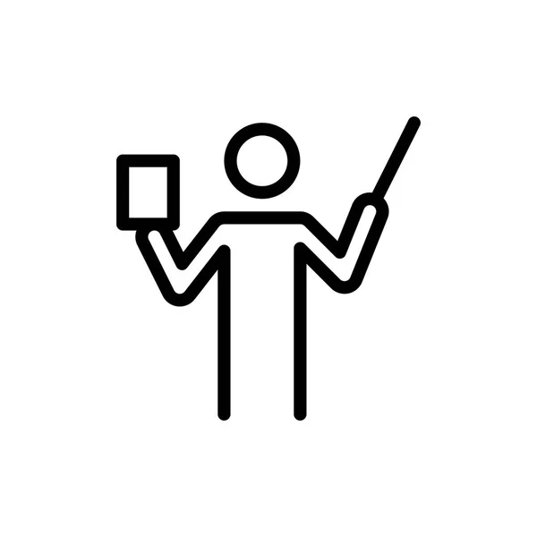 Leraar Pictogram Vector Illustratie — Stockvector