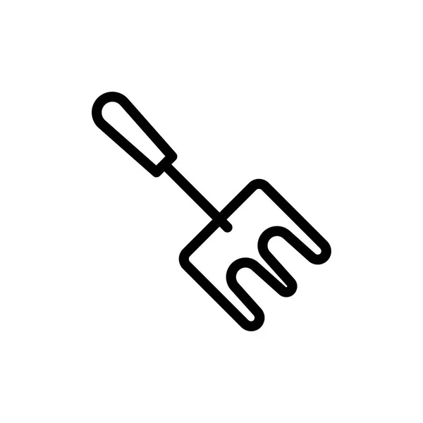 Garten Gabel Symbol Vektor Illustration — Stockvektor